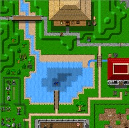Example screenshot of town